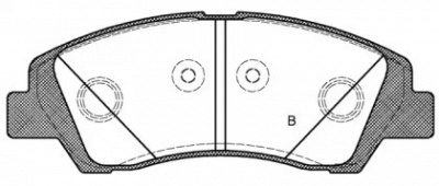 OPEN PARTS bpa158302 -  Комплект тормозных колодок, дисковый тормоз